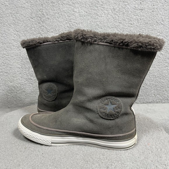Converse All Star CT Beverly Womens Size 7 Gray Mid Calf Winter Boots 525941C - Picture 2 of 12